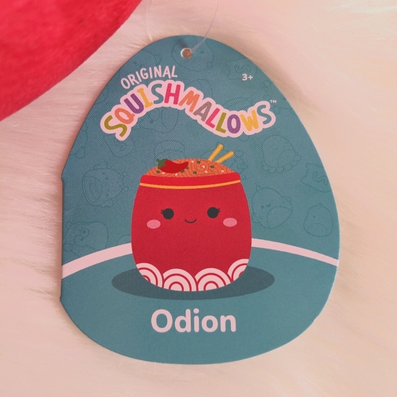 ♥️🌶️NWT Squishmallows Odion the Spicy Ramen Noodle Bowl, 8 inches - Picture 6 of 9